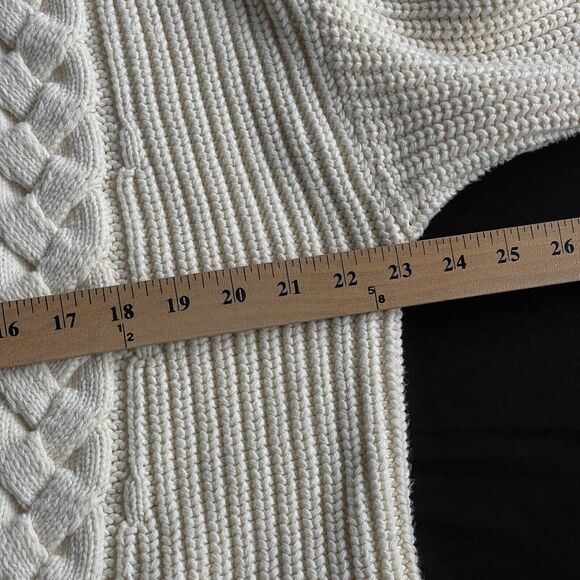 Haven Well Within Cable Knit Sweater Womens Extra Large XL Cream Chunky Winter - Picture 8 of 10